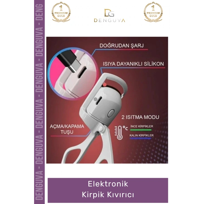 #KirpikKıvırıcı Hızlı Isınan Şarjlı Profesyonel Isıtmalı Kalıcı Etkili Güçlü Isı Elektronik Kirpik Kıvırıcı