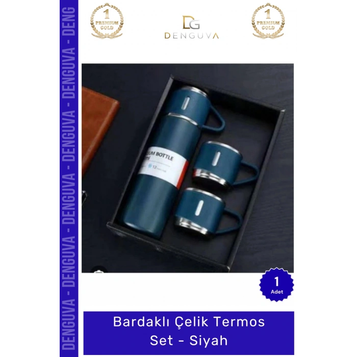 #Termos 500ml Paslanmaz Çift Katmanlı Vakum Yalıtımlı Sızdırmaz Dayanıklı Bardaklı Çelik Termos
