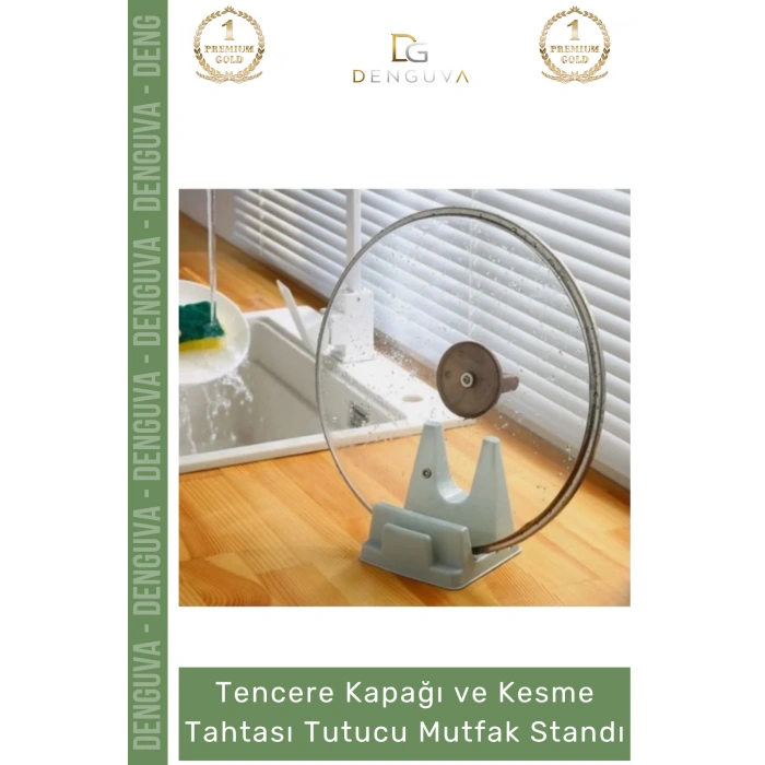 #MutfakStandı Tezgah Üstü Tencere Kapağı Organizeri Pratik Şık Modern Tahtası Tutucu Mutfak Standı