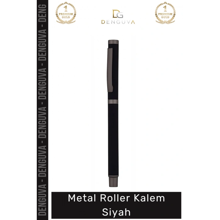 #Kalem Lazer Baskı Uyumlu Mat Profesyonel Prestijli Kurumsal Şık Ofis Metal Roller Kalem Siyah