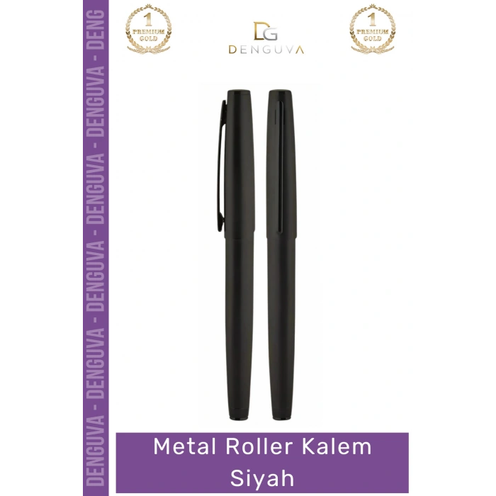 #Kalem Lüks Kurumsal Hediye Prestijli Tasarım Ergonomik Kaliteli İmza Metal Roller Kalem Siyah