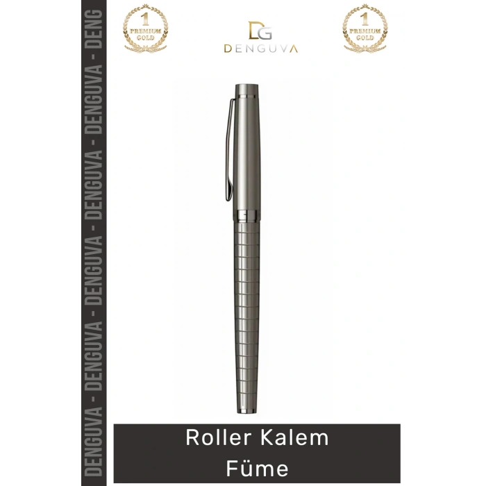 #Kalem Lüks Metal Gövdeli Profesyonel Kurumsal Ofis Hediyesi Modern Prestijli Roller Kalem Füme