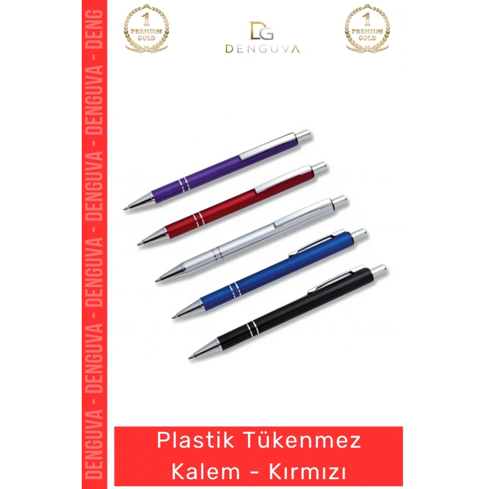 #Kalem Kaliteli Ergonomik Modern Tasarım Ofis Promosyon Dayanıklı Plastik Tükenmez Kalem Kırmızı