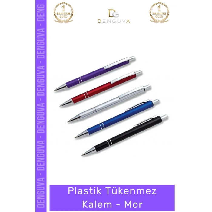 #Kalem Kurumsal Baskılı Promosyon Ekonomik Kaliteli Ergonomik Şık Plastik Tükenmez Kalem Mor