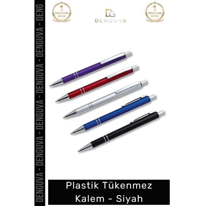 #Kalem Promosyon Kurumsal Logo Baskılı Kaliteli Ekonomik Ergonomik Şık Plastik Tükenmez Kalem Siyah