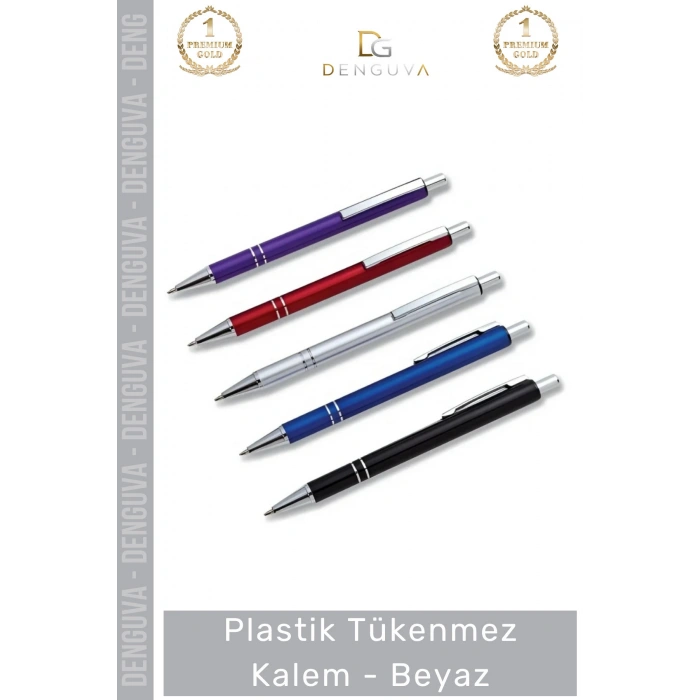 #Kalem Logo Baskılı Kurumsal Promosyon Reklam Tasarım Tanıtım Plastik Tükenmez Kalem Beyaz