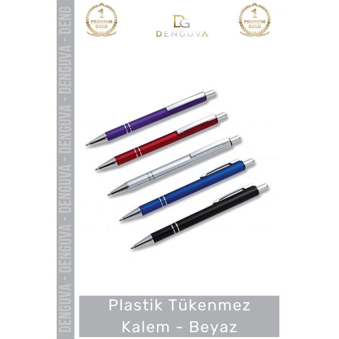 #Kalem Logo Baskılı Kurumsal Promosyon Reklam Tasarım Tanıtım Plastik Tükenmez Kalem Beyaz