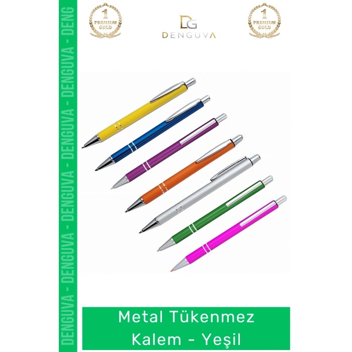 #Kalem Prestijli Lüks Modern Tasarım Dayanıklı Gövde Kurumsal Hediye Metal Tükenmez Kalem Yeşil