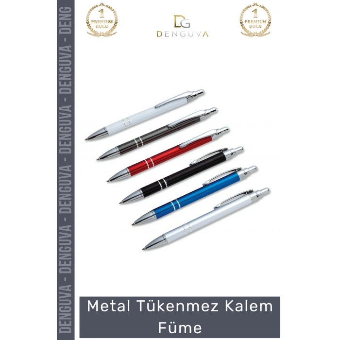 #Kalem Lüks Prestijli Kurumsal Hediyelik Mat Gövde Tasarım Ergonomik Metal Tükenmez Kalem Füme