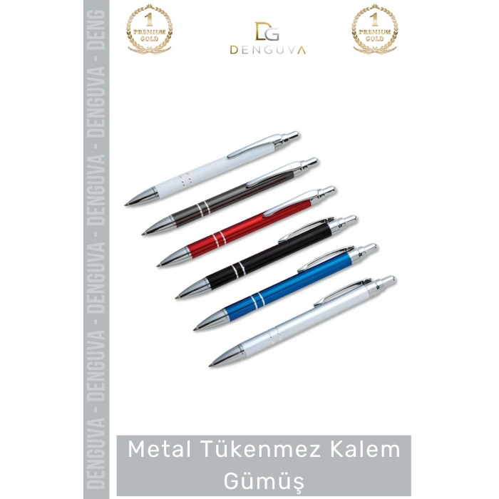 #Kalem Şık Dayanıklı Ergonomik Prestijli Kurumsal Ofis Hediyesi Lüks Metal Tükenmez Kalem Gümüş