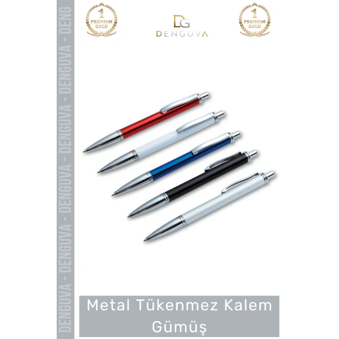#Kalem Gümüş Profesyonel Kurumsal Hediye Prestij Şık Ofis Tasarım Dayanıklı Metal Tükenmez Kalem