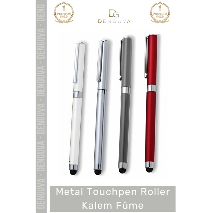 #Kalem Lüks Metal Ofis Hediyesi Dokunmatik Fonksiyonlu Şık Prestijli Touchpen Roller Kalem Füme