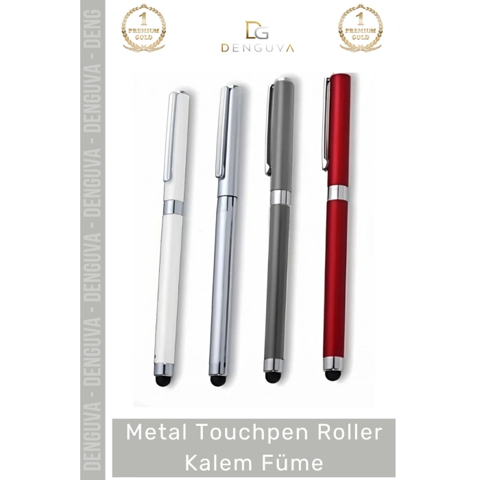 #Kalem Lüks Metal Ofis Hediyesi Dokunmatik Fonksiyonlu Şık Prestijli Touchpen Roller Kalem Füme