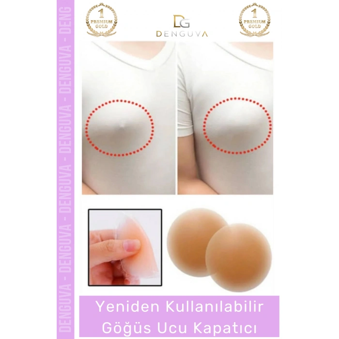 #GöğüsKapatıcı İnce Silikon Ten Rengi Yapışkanlı Yıkanabilir Görünmez Su Geçirmez Göğüs Ucu Kapatıcı