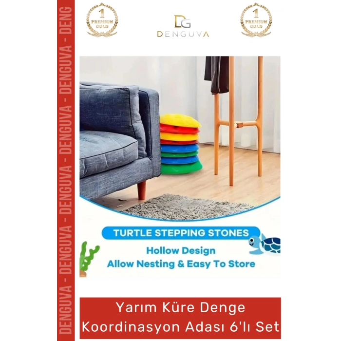 #DengeAdası Çocuk Yarım Küre Kaba Motor Beceri Geliştiren Eğitici Denge Koordinasyon Adası 6lı Set