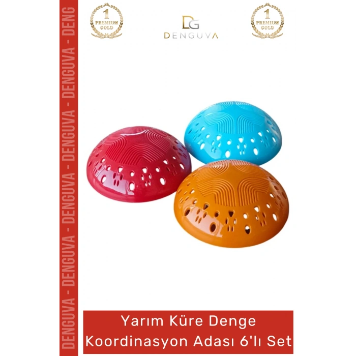 #DengeAdası Çocuk Yarım Küre Kaba Motor Beceri Geliştiren Eğitici Denge Koordinasyon Adası 6lı Set