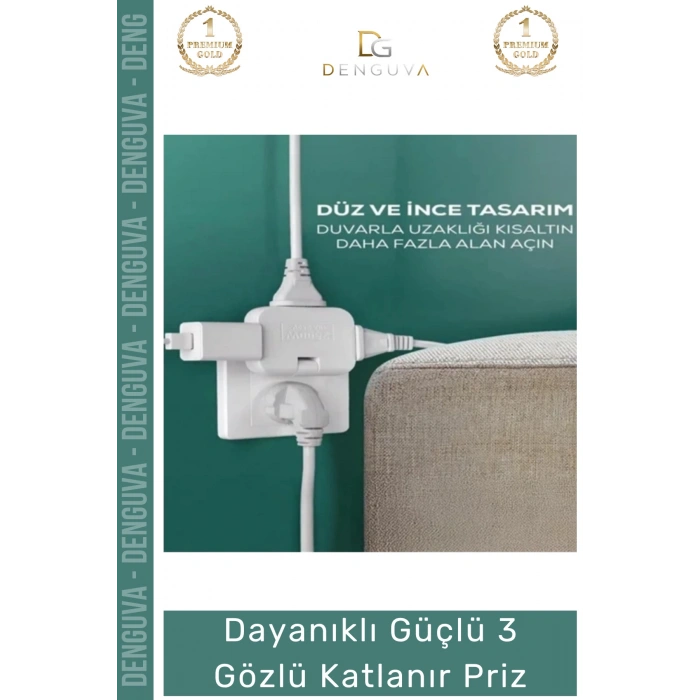 #Priz Modern Estetik Elektrik Ünitesi Ergonomik Katlanır Gövde Güçlü 3 Gözlü Katlanır Priz
