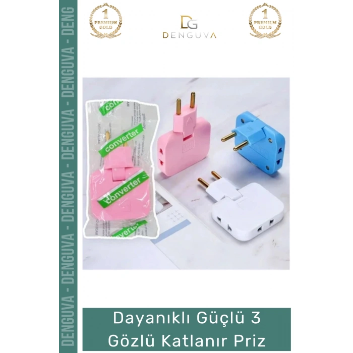 #Priz Modern Estetik Elektrik Ünitesi Ergonomik Katlanır Gövde Güçlü 3 Gözlü Katlanır Priz