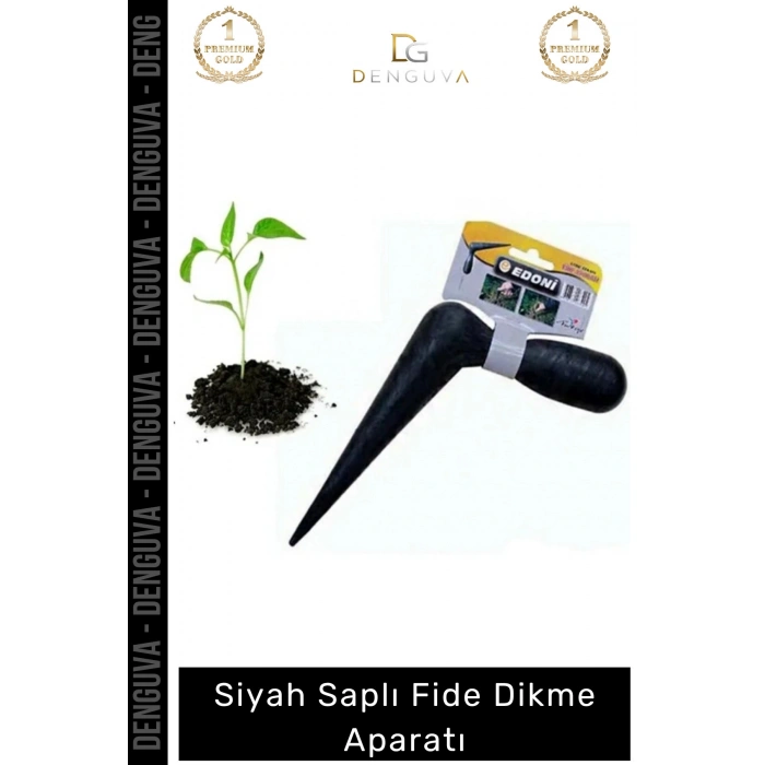 #FideAparatı Manuel Dikim Aleti Bahçe El Aleti Ergonomik Saplı Dayanıklı Siyah Gövde Fide Dikme Aparatı