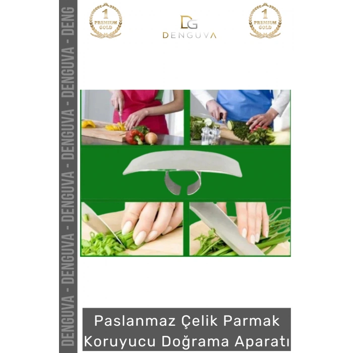 #ParmakKoruyucu Şef Paslanmaz Çelik Kesim Emniyetli Pratik Parmak Koruyucu Doğrama Güvenlik Aparatı