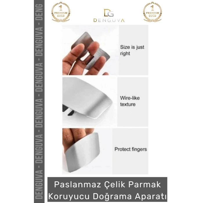#ParmakKoruyucu Şef Paslanmaz Çelik Kesim Emniyetli Pratik Parmak Koruyucu Doğrama Güvenlik Aparatı