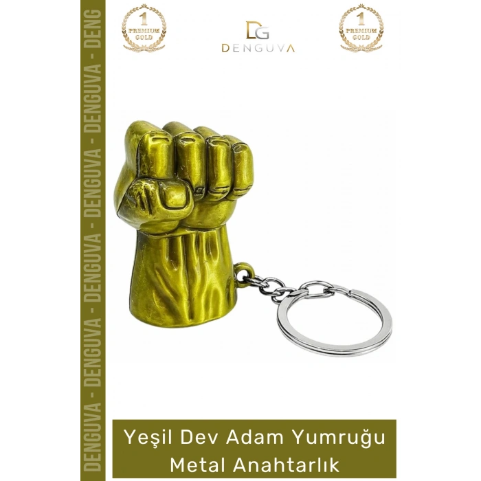 #Anahtarlık Marvl Avengers Hulk Smash Hediye Aksesuar Yeşil Dev Adam Yumruğu Metal Anahtarlık
