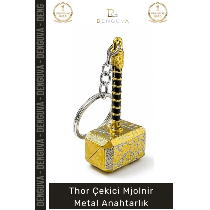 #Anahtarlık Marvl Avengers Aksesuar Hediye Antik Kaplama Şık Thor Çekici Mjolnir Metal Anahtarlık