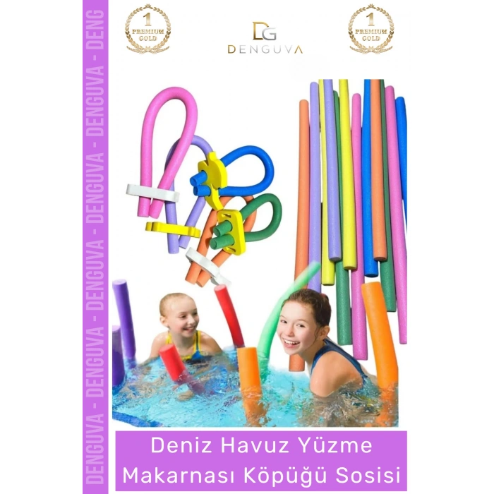 #YüzmeKöpüğü Pratik Katlanabilir Havuz Yüzme Makarnası Köpüğü Sosisi - 4 Adet