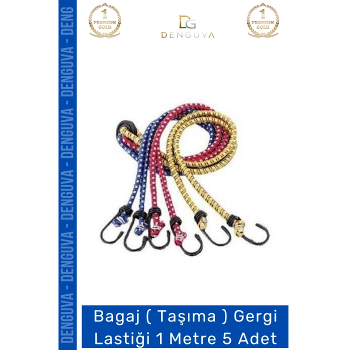 #TaşımaLastği Dayanıklı Esnek Kancalı Yük Sabitleme Güvenli Mukavemetli Taşıma Gergi Lastiği 1 Mt - 5 Adet