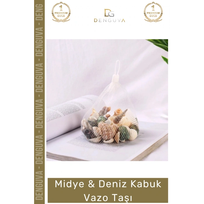 #DenizKabuğu 100 Doğal Dekoratif Marine Rüstik Ekolojik Estetik Şık Deniz Kabuğu Fileli Renkli Mix