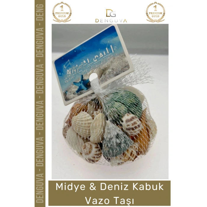 #DenizKabuğu 100 Doğal Dekoratif Marine Rüstik Ekolojik Estetik Şık Deniz Kabuğu Fileli Renkli Mix