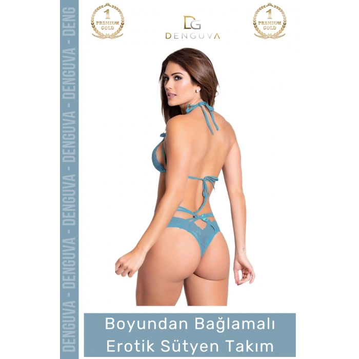 #FanteziSütyen Yeni Sezon Fantezi Seksi Dantel Tasarım Şık Zarif Boyundan Bağlamalı Fantezi Sütyen Takım
