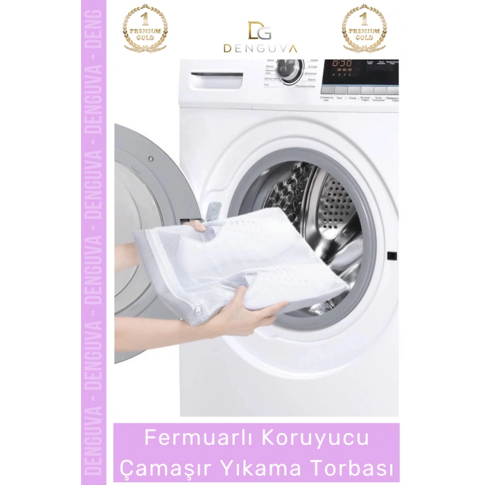 Özel Üretim Premium Koruyucu Fermuarlı Leke Çıkartıcı Ayakkabı Çamaşır Yıkama Torbası Filesi - 2 Adet