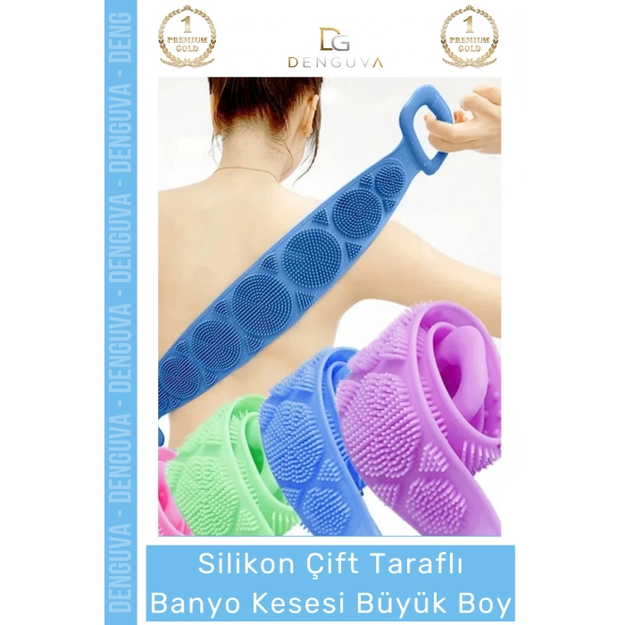 #BanyoKesesi Peeling Etkili Sırt Masajı Arındırıcı Dokulu Pratik Çift Taraflı Banyo Kesesi Büyük Boy