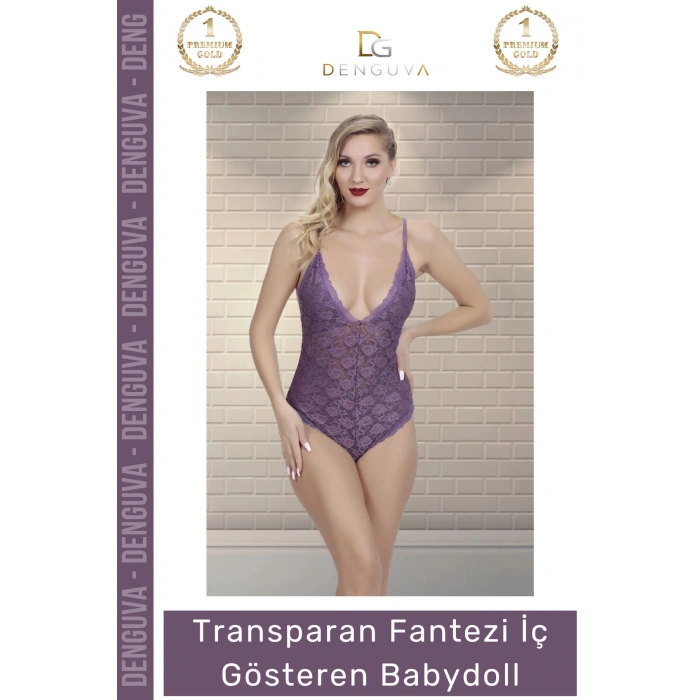 #FanteziBabydoll Dantel Detaylı Lüks Tasarım Kaliteli Feminen Çekici Transparan İç Gösteren Şık Babydoll