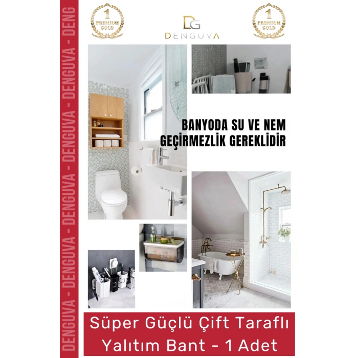 #Bant Çift Taraflı Güçlü PE Köpük Akrilik Yapışkanlı Sabitleme Montaj Bandı 1mm X 5mt 1 Adet