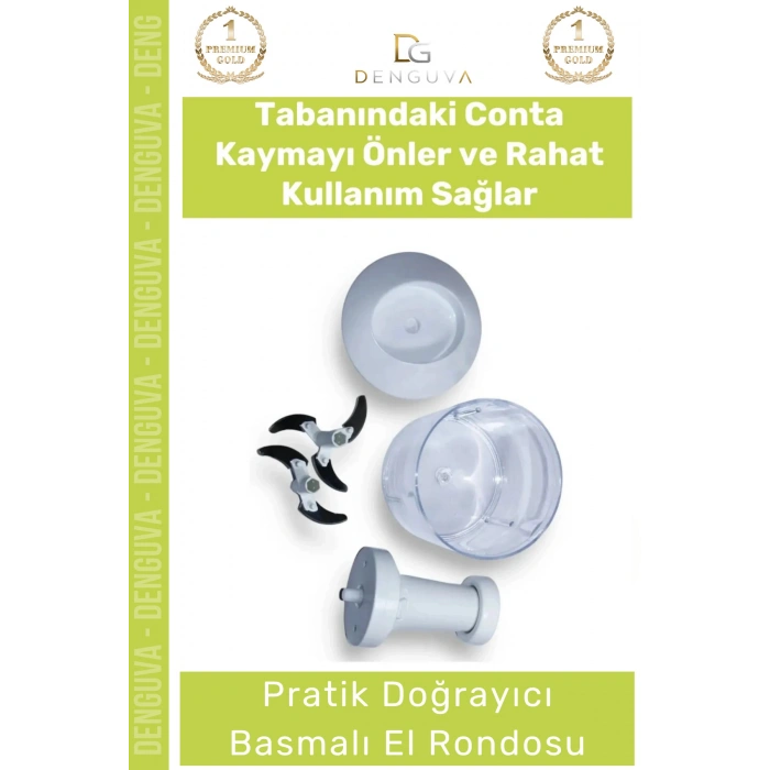 #ElRondosu Paslanmaz Çelik Bıçaklı Pratik El Rondosu Manuel Basmalı Sebze Meyve Soğan Doğrayıcı