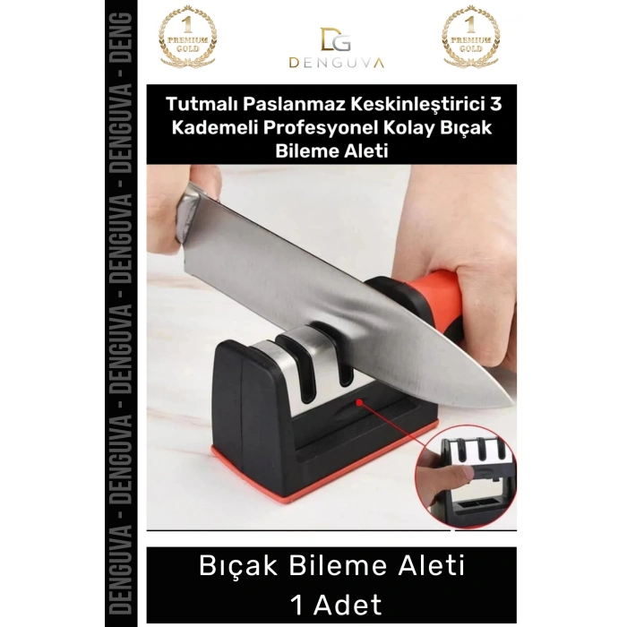 #BilemeAleti Profesyonel Mutfak Makası Bileyici 3 Açılı Elmas Uçlu Ergonomik Kolay Bıçak Bileme Aleti