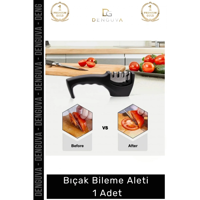 #BilemeAleti Profesyonel Mutfak Makası Bileyici 3 Açılı Elmas Uçlu Ergonomik Kolay Bıçak Bileme Aleti