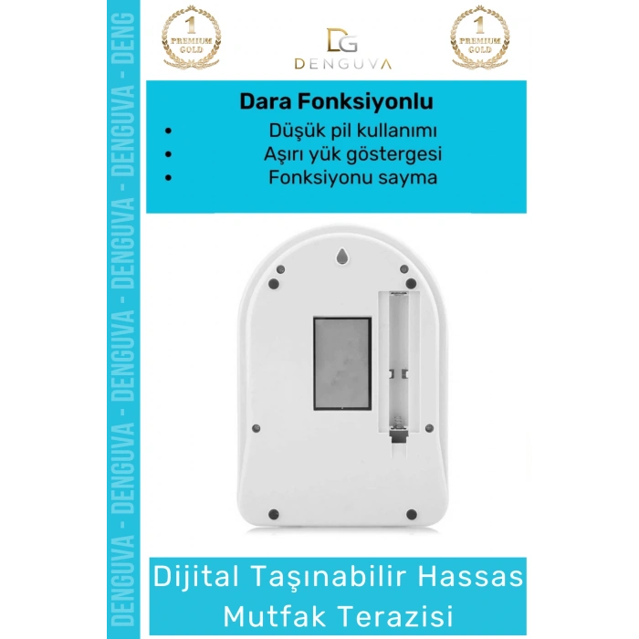 #Terazi 10kg Kapasite Dijital Lcd Ekranlı Sayma Fonksiyonlu Dara Modlu Hassas Mutfak Terazisi