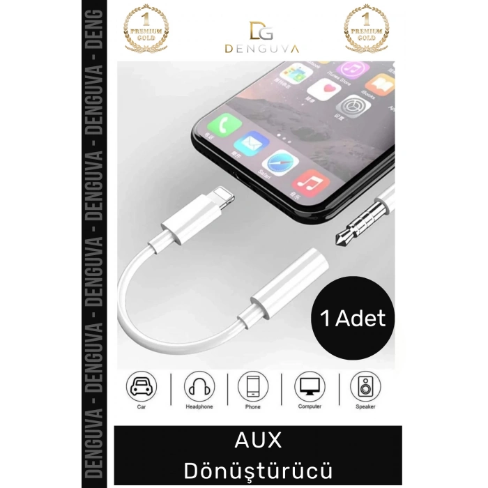 #Dönüştürücü Phone 15 14 13 12 11 X 8 7 Plus XS Max 35mm Stereo Kulaklık Çevirici Aux Dönüştürücü