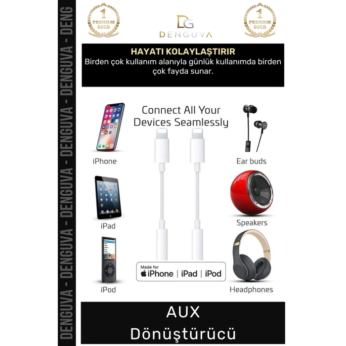 #Dönüştürücü Phone 15 14 13 12 11 X 8 7 Plus XS Max 35mm Stereo Kulaklık Çevirici Aux Dönüştürücü