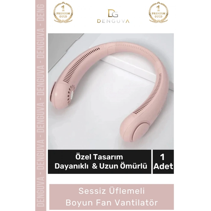 #BoyunFanı Taşınabilir Sessiz Şarjlı USB Mini Güçlü Giyilebilir Soğutucu Üflemeli Boyun Vantilatör