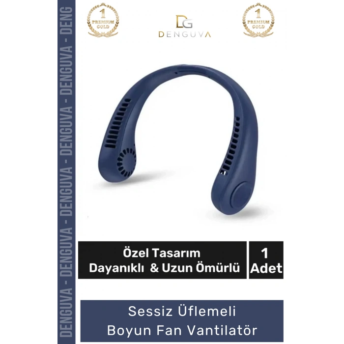 BoyunFanı Şarjlı Taşınabilir Mini USB Sessiz Fan Güçlü Motorlu Giyilebilir Şık Üflemeli Boyun Vantilatör