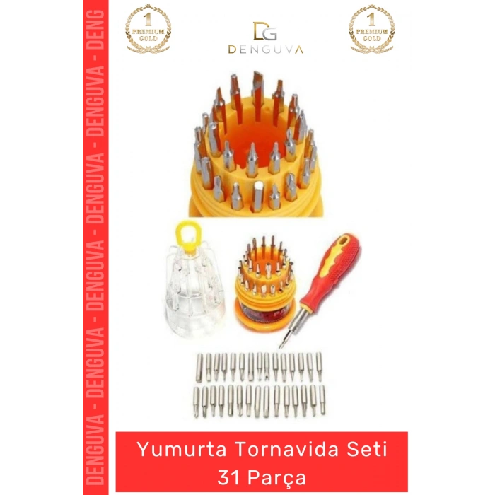#TornavidaSeti Yumurta Hassas Tamir Elektronik Telefon Laptop Çok Amaçlı Metal Başlıklı Tornavida Seti 31 Parça