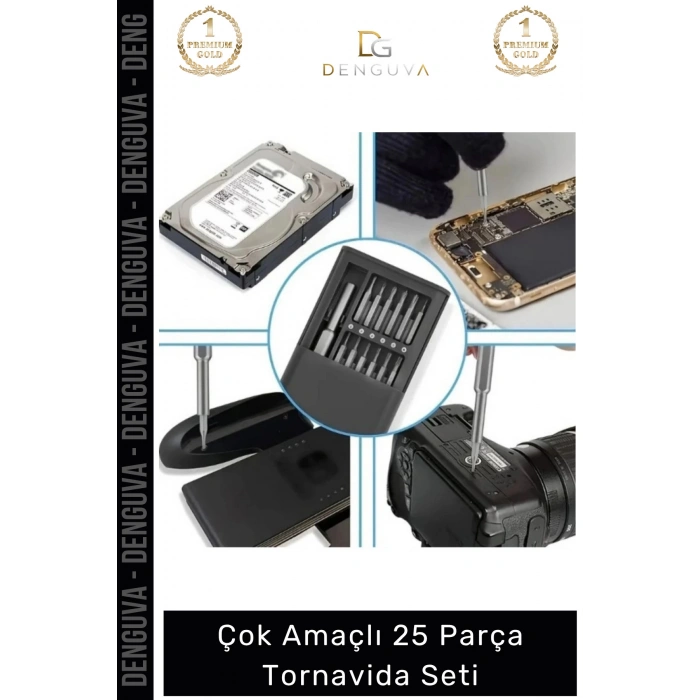 #TornavidaSeti Hassas Onarım Tamir Telefon Gözlük Saat Kamera Ekipman Kutulu 25 Parça Tornavida Seti