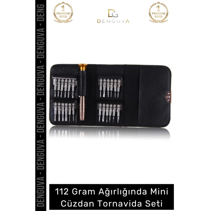 #TornavidaSeti 25 Parça Hassas Telefon Tablet Elektronik Profesyonel Kompakt Cüzdan Tornavida Seti