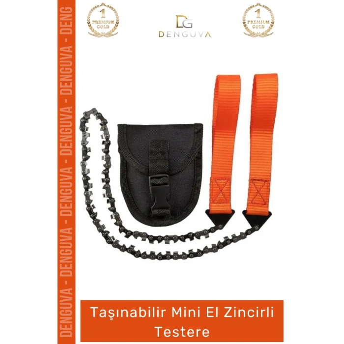 #Testere Taşınabilir Kamp Doğa Yürüyüşü Avcılık Çelik Kesim Kompakt Mini El Zincirli Testere