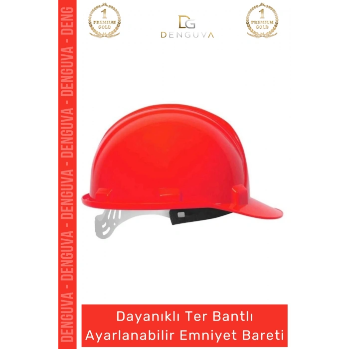 #Baret Essafe CE Belgeli EN397 İş Güvenliği Ayarlanabilir Havalandırmalı Kırmızı Emniyet Bareti