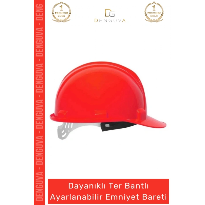 #Baret Essafe CE Belgeli EN397 İş Güvenliği Ayarlanabilir Havalandırmalı Kırmızı Emniyet Bareti